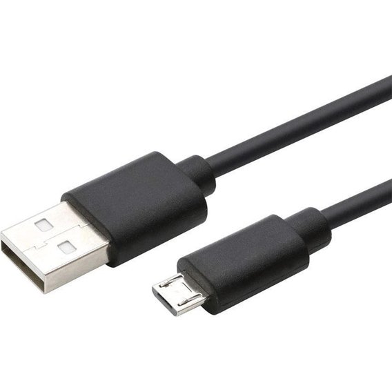 Кабель 2E USB Cable to microUSB Single Molding Type 1.5m Black (2E-CCMPVC-1.5MBL)