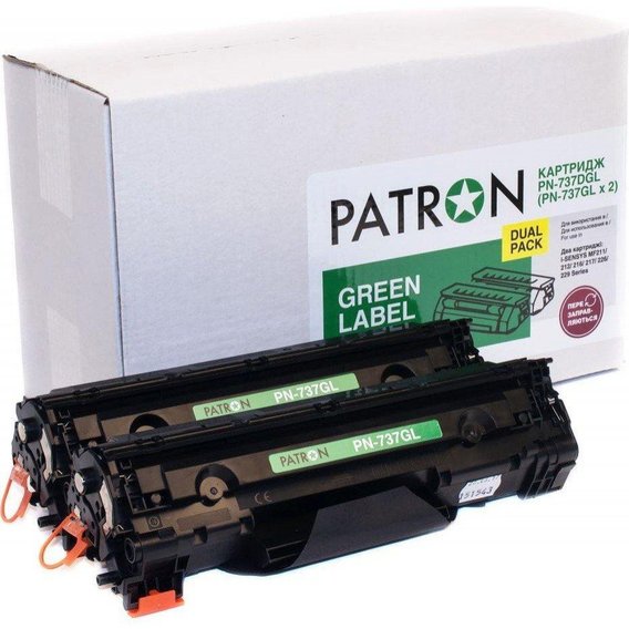 Картридж Patron Canon 737 Green Label Dual Pack (PN-737DGL) CT-CAN-737D-PN-GL
