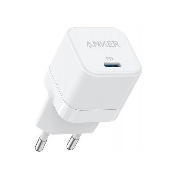 Зарядное устройство ANKER USB-C Wall Charger PowerPort III Cube 20W White (A2149G21)