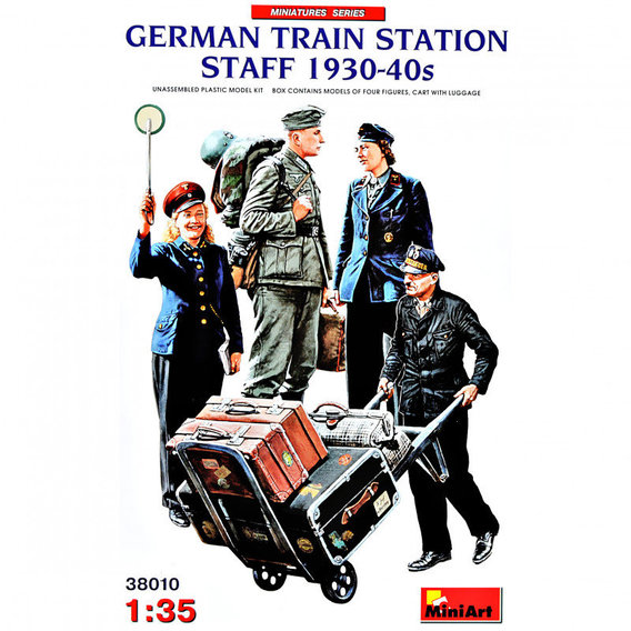 Набор фигурок Miniart Персонал немецкого железнодорожного вокзала 1930-40-х годов (MA38010)