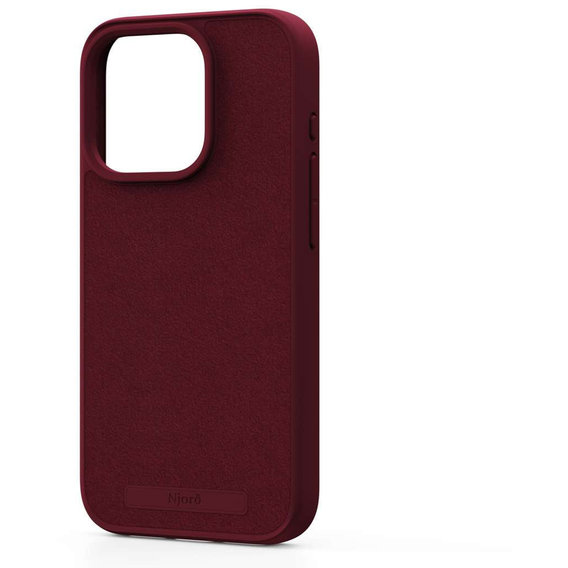 Аксессуар для iPhone Njord Suede MagSafe Case Crimson Red (NA54SU11) for iPhone 15 Pro Max