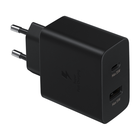 Зарядное устройство Samsung Wall Charger USB+USB-C 35W Black (EP-TA220NBEGRU)