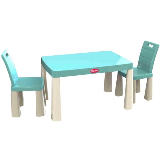 Стол и 2 стульчика Doloni бирюзовый (04680/7)