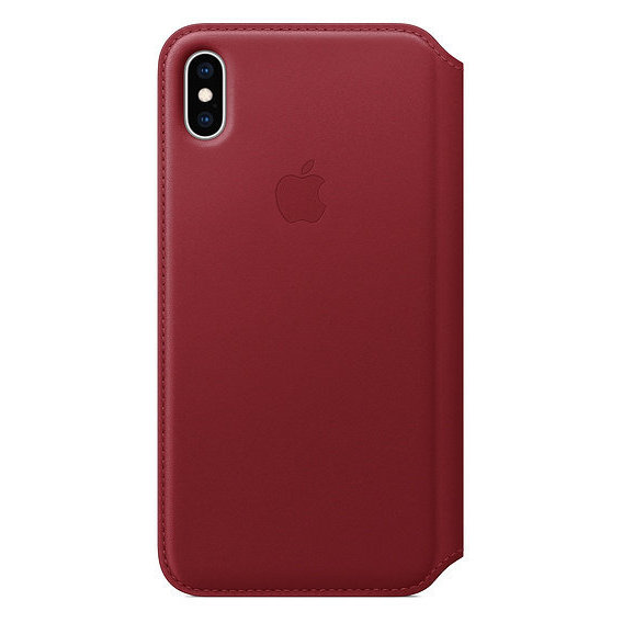 Аксессуар для iPhone Apple Leather Folio Case (PRODUCT) Red (MRX32) for iPhone Xs Max