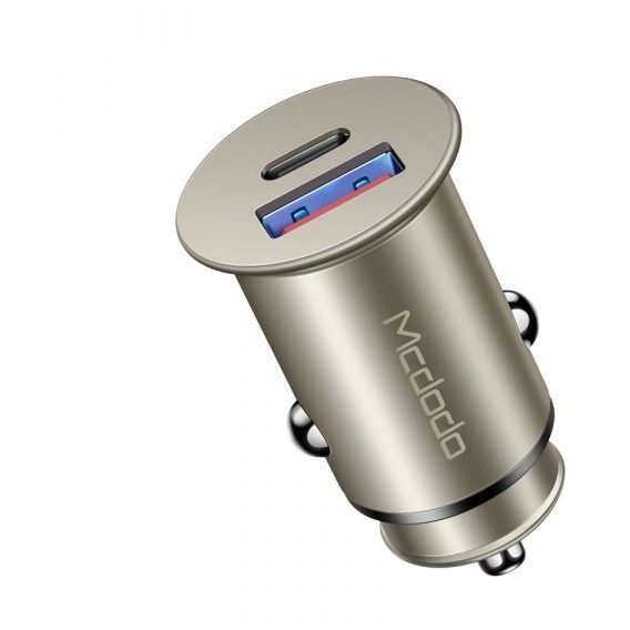 Зарядное устройство Mcdodo Car Charger USB-C and USB Speed PD 25W Gold (CC-6561)