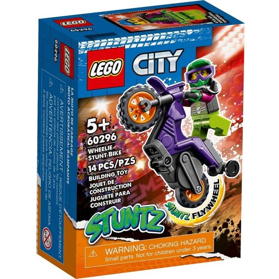 Конструктор LEGO City Каскадерский мотоцикл для становления дыбом (60296)