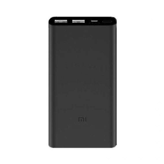 Внешний аккумулятор Xiaomi Mi Power Bank 2i (2S) 10000mAh Dual USB Quick Charge 2.0 Black (PLM09ZM)
