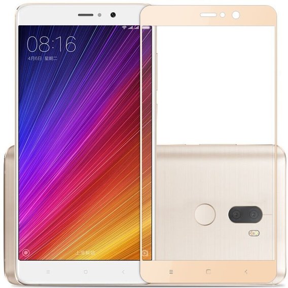 Аксессуар для смартфона Tempered Glass Gold for Xiaomi Mi5s Plus