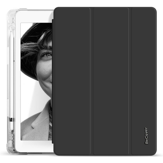 Аксессуар для iPad BeCover Case Book Soft TPU with Pencil mount Black (706753) for iPad mini 6 2021