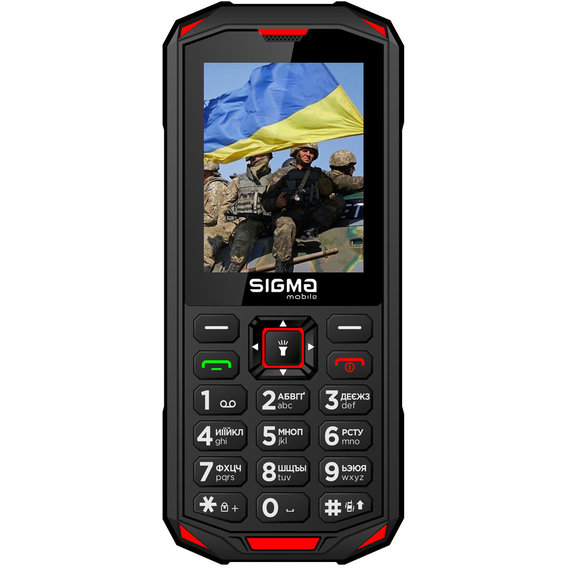 Мобильный телефон Sigma mobile X-treme PA68 Black-Red (UA UCRF)