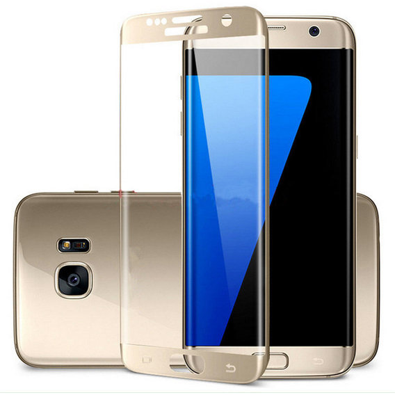 Аксессуар для смартфона Tempered Glass Gold for Samsung G935 Galaxy S7 Edge