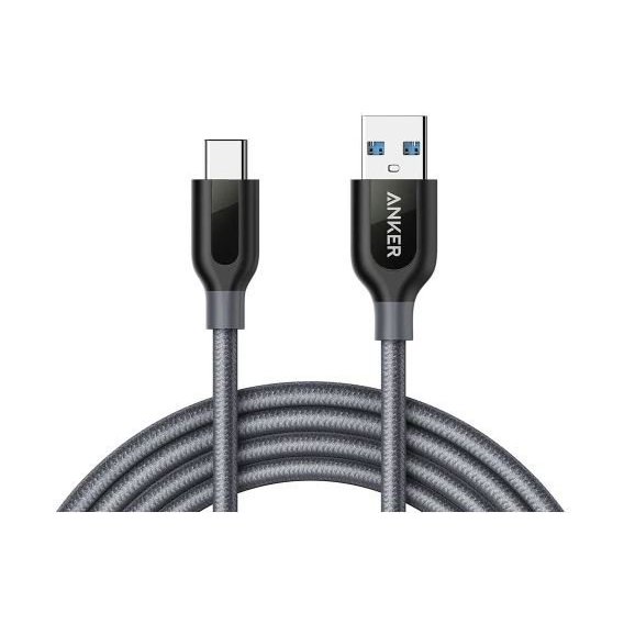 Кабель ANKER Cable USB-C to USB 3.0 Powerline+ V3 90cm Grey (A8168HA1)