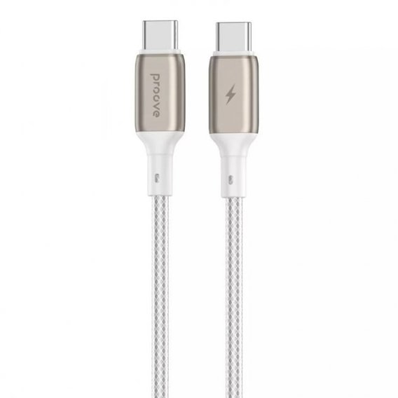 Кабель Proove Cable USB-C to USB-C Dense Metal 60w 1m White (CCDM60002202)