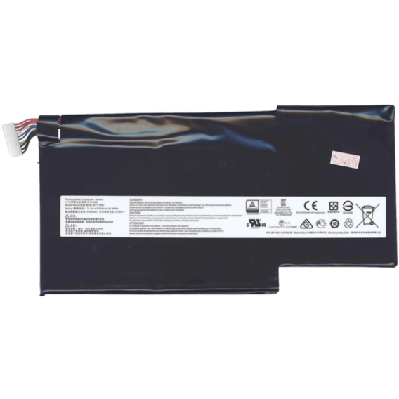 Батарея для ноутбука MSI BTY-M6J GS73VR Stealth Pro 11.4V Black 5700mAh Orig (62543)