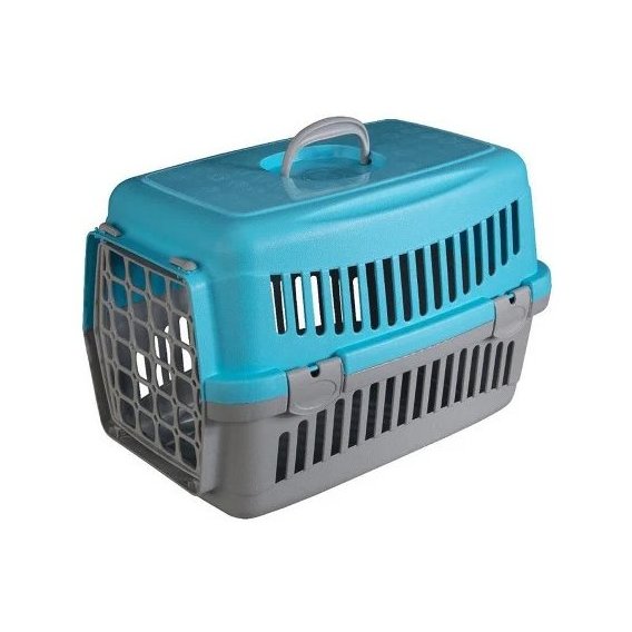 Переноска AnimAll CNR-102 для кошек и собак 48.5х32.5х32.5 см серо-голубая (2000981202446)