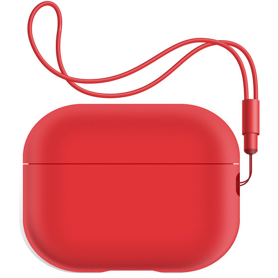Чехол ArmorStandart Silicone Case with straps Red (ARM68614) for Apple Airpods Pro 2