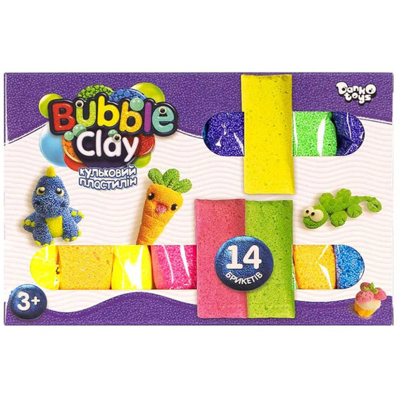 Комплект креативного творчества Danko Toys "Bubble Clay" 14 брикетов (BBC-05-01U)