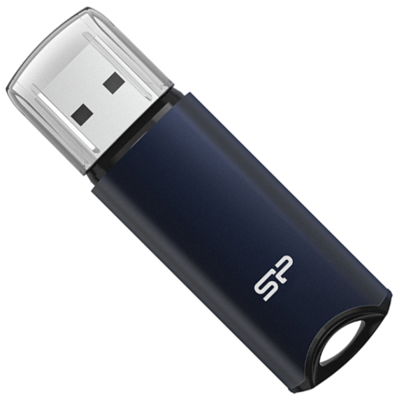 USB-флешка Silicon Power 64GB Marvel M02 USB 3.2 Aluminum Blue (SP064GBUF3M02V1B)