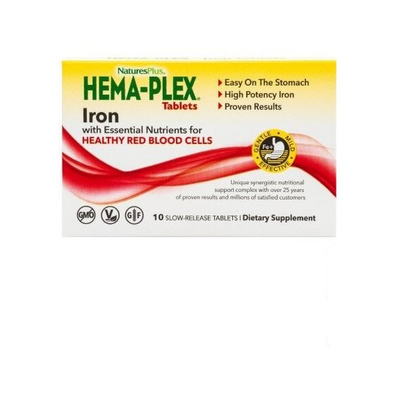 

Nature's Plus Hema-Plex Комплекс для поддержания оптимального здоровья крови 10 таблеток