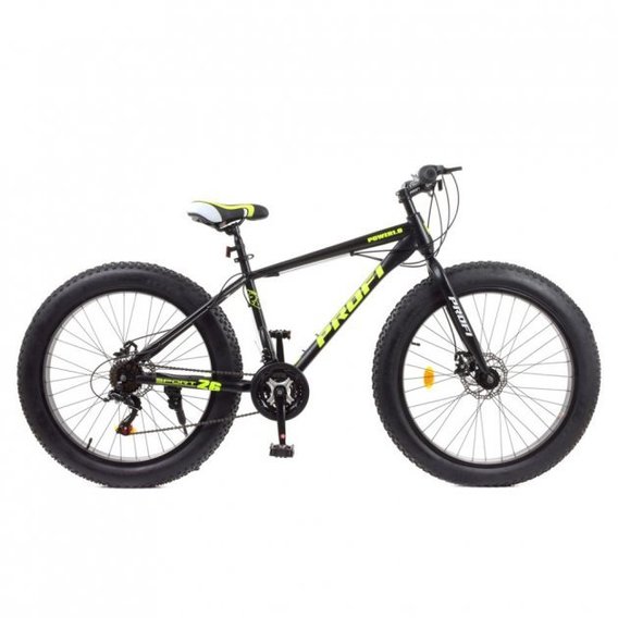 Велосипед Profi EB26POWER черно-салатовый (EB26POWER 1.0 S26.6)
