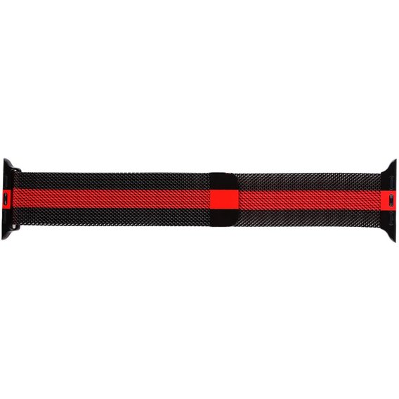Аксессуар для Watch Armorstandart Milanese Loop Band Black/Red (ARM54392) for Apple Watch 38/40/41mm