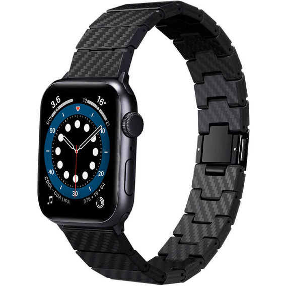 Аксессуар для Watch Pitaka Modern Carbon Fiber Black/Grey (AWB1003) for Apple Watch 42/44/45/49mm
