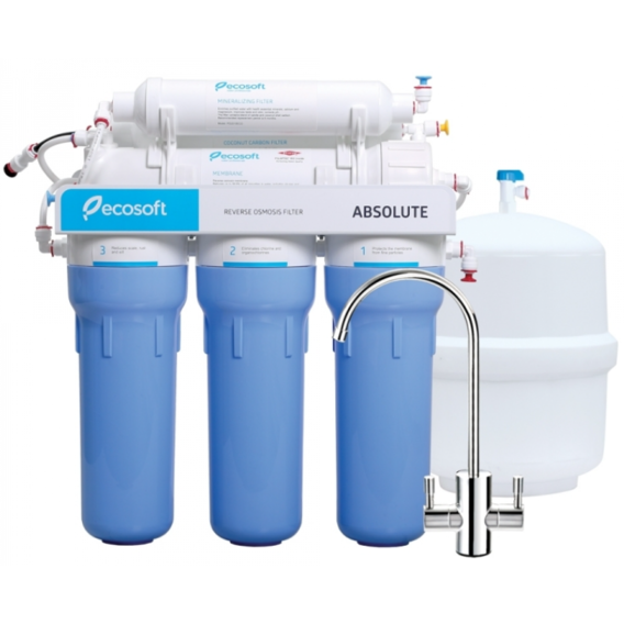 Фильтр для питьевой воды с системой обратного осмоса Ecosoft Absolute 6-50M (MO650MECO)
