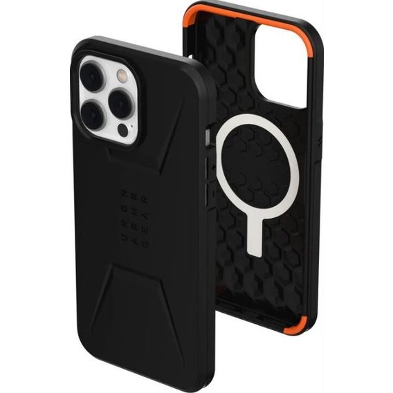 Аксессуар для iPhone Urban Armor Gear UAG Civilian Magsafe Black (114039114040) for iPhone 14 Pro Max