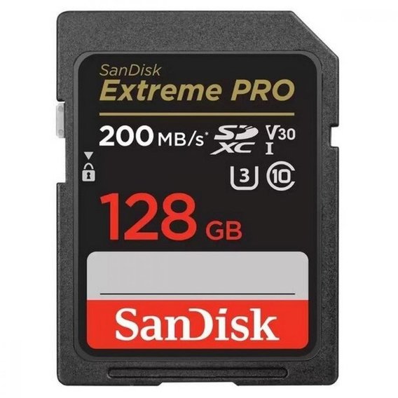 Карта памяти SanDisk 128GB SDXC UHS-I U3 V30 Extreme Pro (SDSDXXD-128G-GN4IN)