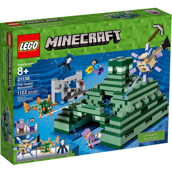 Конструктор LEGO MINECRAFT Подводный храм 1122 детали (21136)