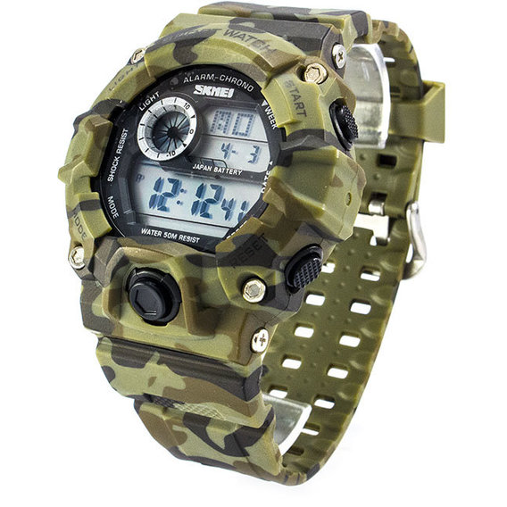 Наручные часы Skmei 1019 Green Camouflage