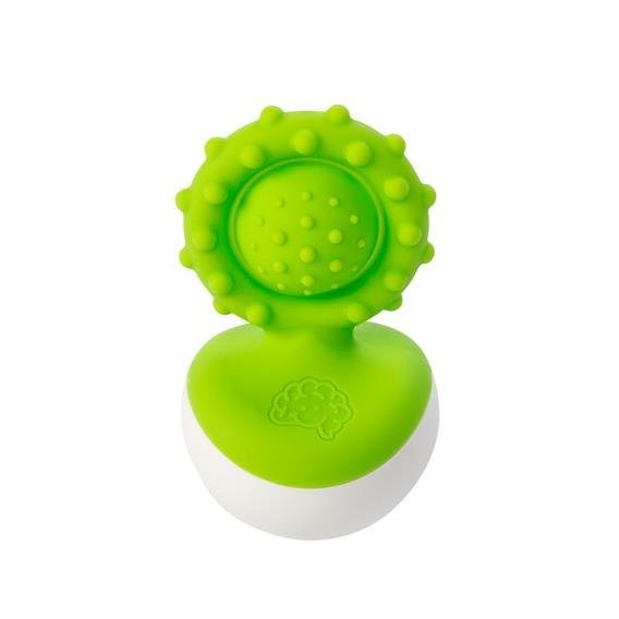 Прорезыватель-неваляшка Fat Brain Toys dimpl wobl зеленый (F2173ML)