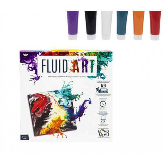 Набір творчої творчості Danko Toys "Fluid ART" FA-01-01-2-3-4-5 (FA-01-03)