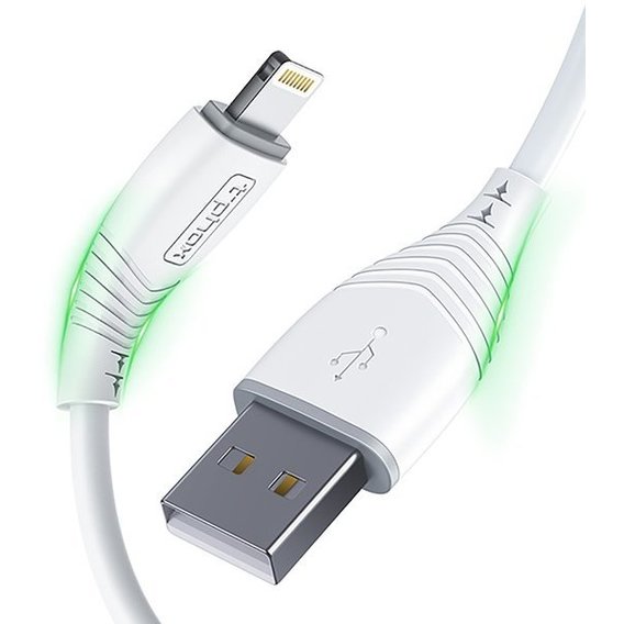 Кабель T-PHOX USB Cable to Lightning Nature 3A 1.2m White (T-L830 White)