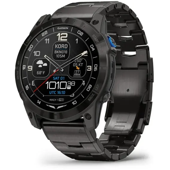 Смарт-часы Garmin D2 Mach 1 Pro Aviator Smartwatch with Vented Titanium Bracelet (010-02804-81)