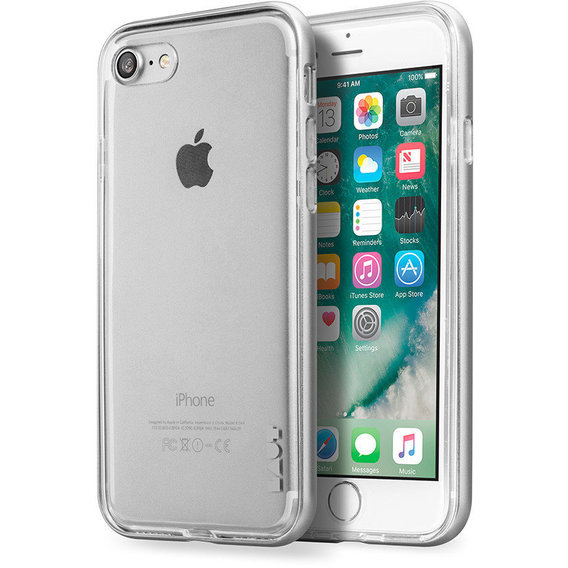 Аксессуар для iPhone LAUT EXO-FRAME Siver (LAUT_IP7_EX_SL) for iPhone SE 2020/iPhone 8/iPhone 7