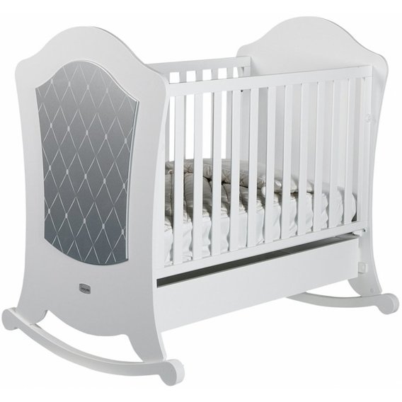 Кроватка детская Micuna Alexa BIG Relax White-Silver 140x70см бело-серебристая (BIG ALEXA RELAX)