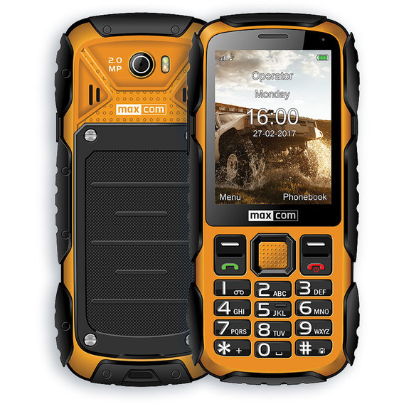 Мобильный телефон Maxcom MM920 black-yellow (UA UCRF)