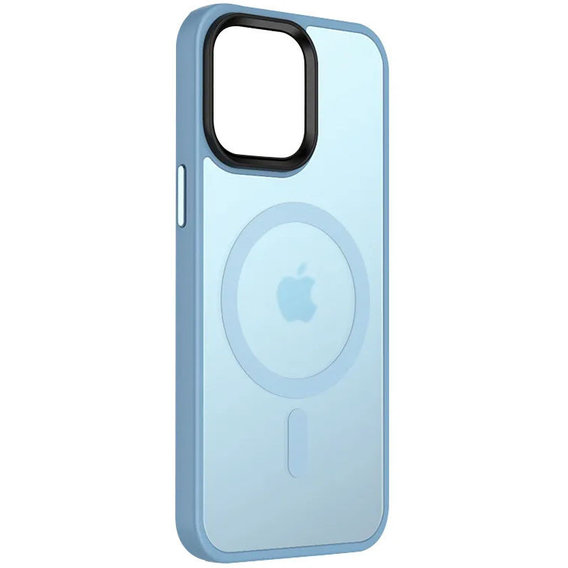 Аксессуар для iPhone Mobile Case TPU+PC Metal Buttons with MagSafe Colorful Light Blue for iPhone 14