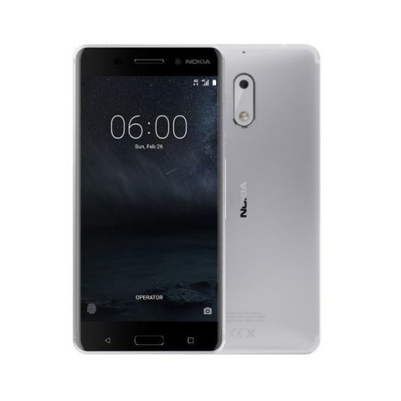 Смартфон Nokia 6 64GB Dual Silver