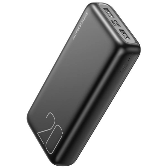 Внешний аккумулятор XO Power Bank 20000mAh Light Display Black (PR183)