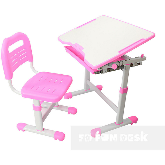 Комплект FunDesk Парта и стул-трансформеры Sole Pink