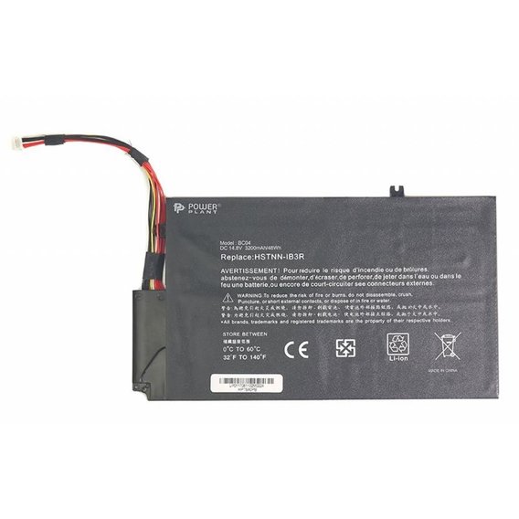 Батарея для ноутбука Аккумулятор PowerPlant для ноутбуков HP Envy TouchSmart 4 (EL04XL, HPTS40PB) 14.8V 3200mAh (NB460649)