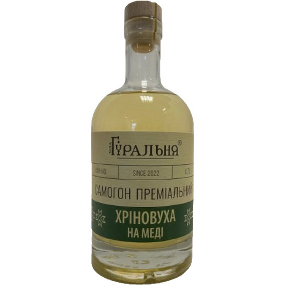 Самогон премиальный Біла Гуральня Хреновуха на меде 40% 0.7 л (4820273780173)