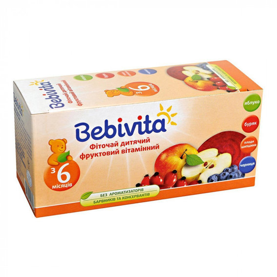 BEBIVITA фиточай фруктовый витаминный(пак10 по 3) (4820025490756)