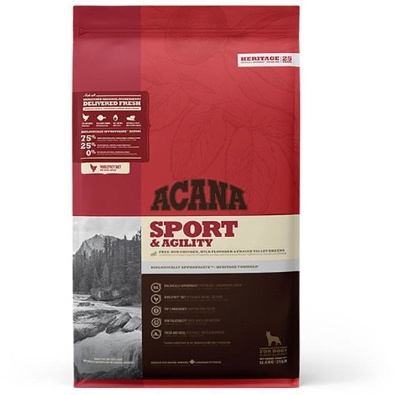 Сухий корм ACANA Sport&Agility для активних собак з м'ясом курчати 11.4 кг (a53011)