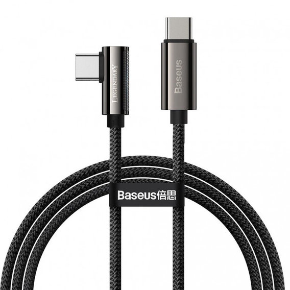 Кабель Baseus Cable USB-C to USB-C Legend Elbow 100W 2m Black (CATCS-A01)