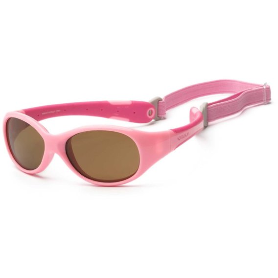 Детские солнцезащитные очки Koolsun розовые серия Flex (Размер 0+) (KS-FLPS000)