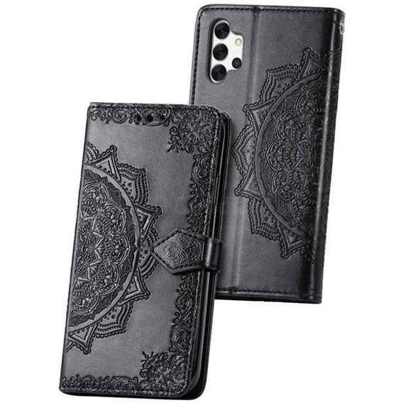 Аксессуар для смартфона Mobile Case Book Cover Art Leather Black for Samsung A525 Galaxy A52/A528 Galaxy A52s 5G