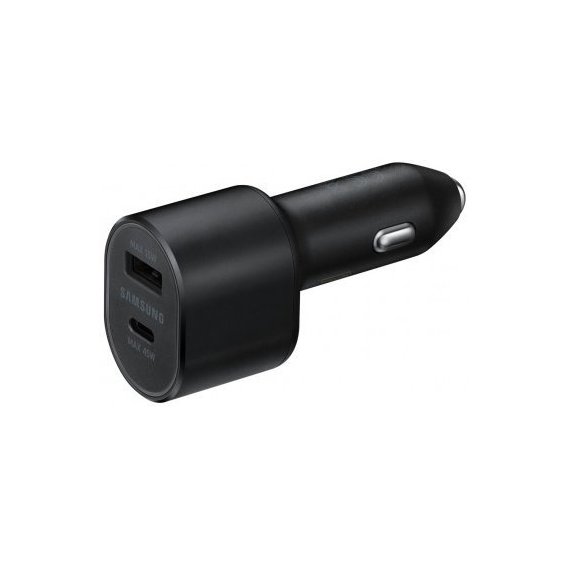 Зарядное устройство Samsung Car Charger USB+USB-C Super Fast 45W+15W Black with USB-C Cable (EP-L5300XBEGRU)